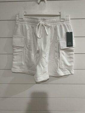 wild fable White Cargo Drawstring Shorts